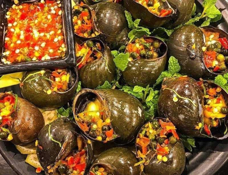 Ốc nướng tiêu Cần Thơ Ốc nướng tiêu Cần Thơ