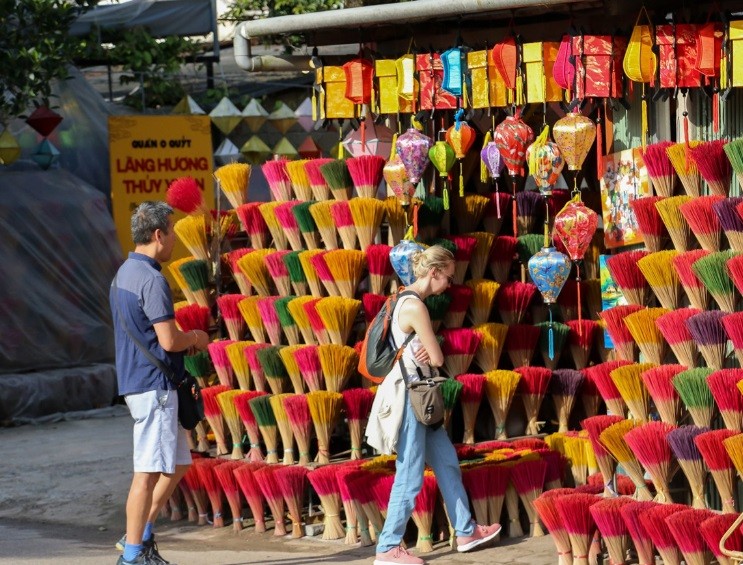 Hai làng hương ở miền Trung vào Xuân Hai làng hương ở miền Trung vào Xuân