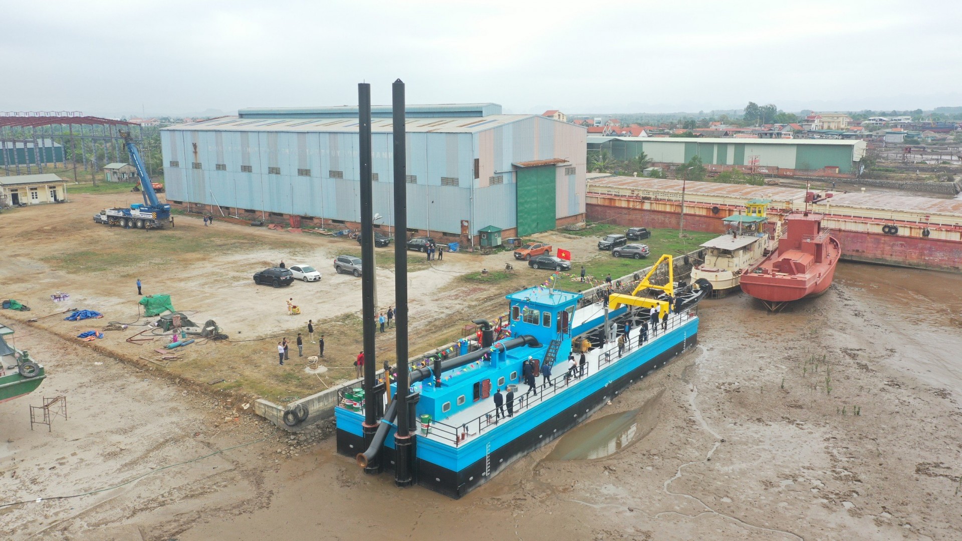 Khánh thành tàu hút Hải Dương 28 - Sản phẩm đầu tiên được sản xuất tại Việt Nam