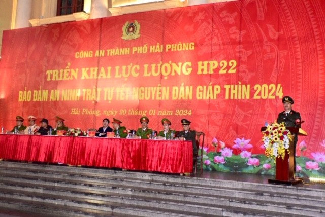 Công an thành phố Hải Phòng ra quân đảm bảo ANTT Tết Nguyên đán 2024 Công an thành phố Hải Phòng ra quân đảm bảo ANTT Tết Nguyên đán 2024