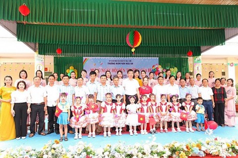 Trường mầm non Nga An Không ngừng nâng cao chất lượng dạy và học