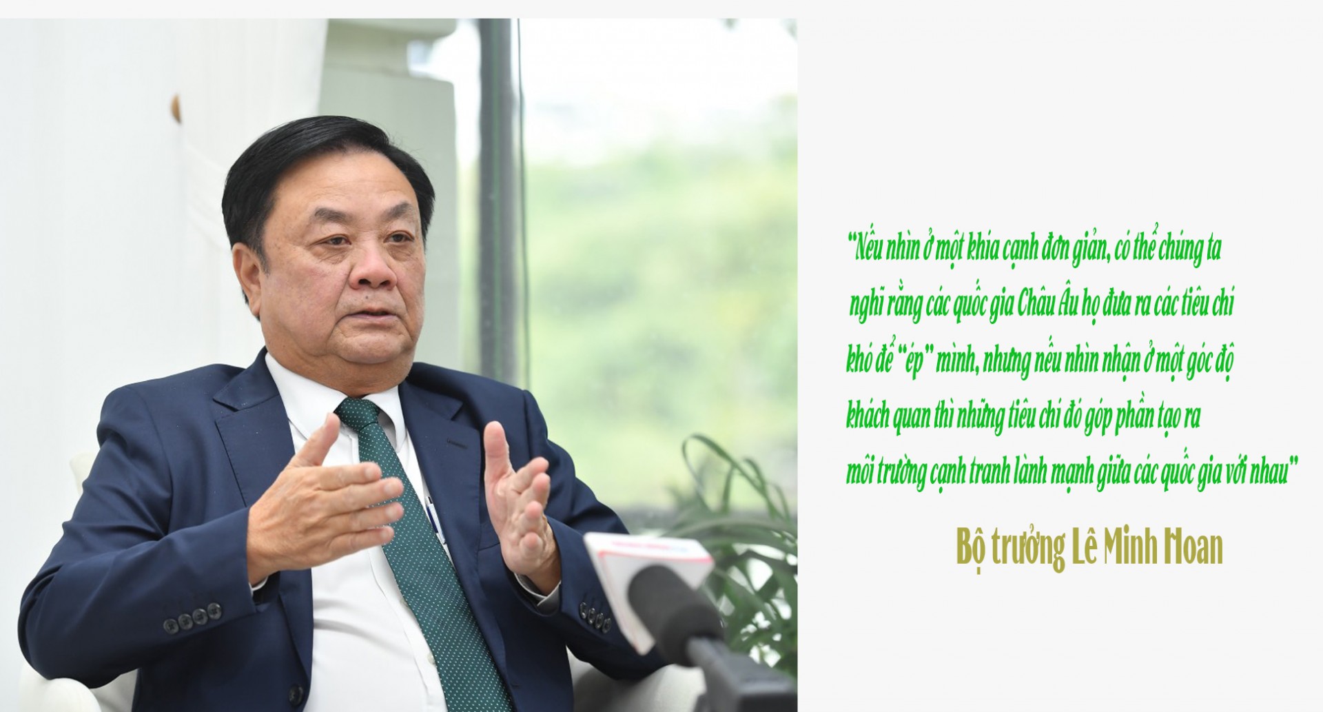 Bộ trưởng Bộ Nông nghiệp và Phát triển Nông thôn Lê Minh Hoan: Thay đổi tư duy sản xuất… để hướng đến nền nông nghiệp bền vững