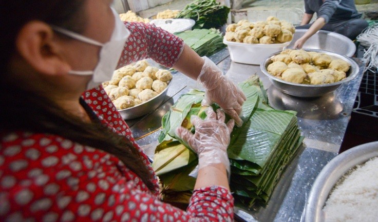 Nghề làm bánh chưng ở làng Tranh Khúc Nghề làm bánh chưng ở làng Tranh Khúc