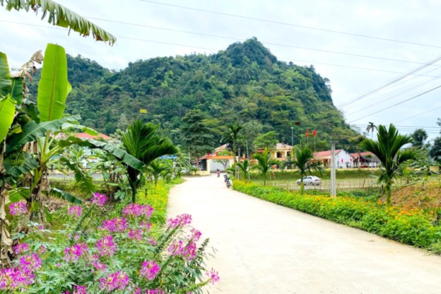 Đường hoa nông thôn mới rực rõ tại trung tâm xã Tùng Bá được cán bộ xã trồng hàng hoa rực rỡ, trồng cây cảnh. Đường hoa nông thôn mới rực rõ tại trung tâm xã Tùng Bá được cán bộ xã trồng hàng hoa rực rỡ, trồng cây cảnh.