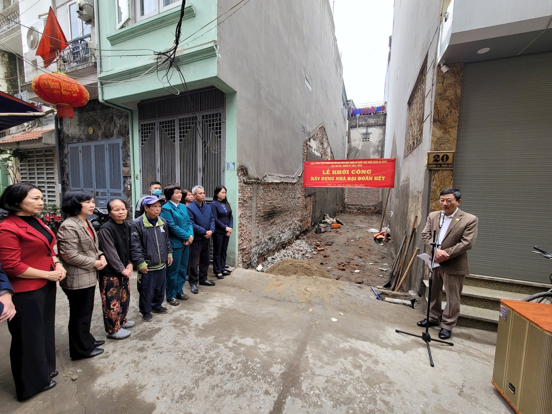 Ba Đình: Khởi công xây dựng nhà đại đoàn kết tại phường Phúc Xá