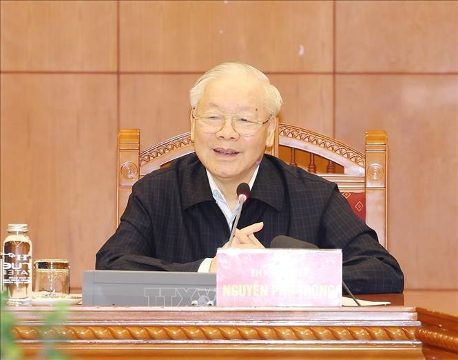 Tổng Bí thư Nguyễn Phú Trọng chủ trì họp Tiểu ban Nhân sự Đại hội XIV của Đảng