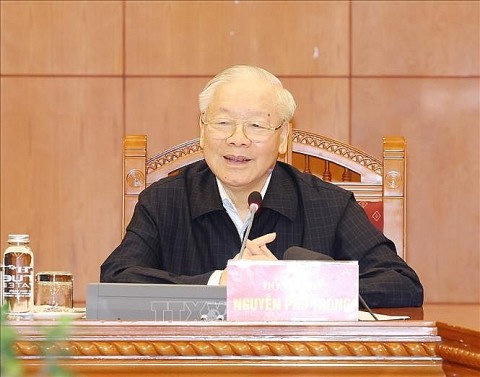 Tổng Bí thư Nguyễn Phú Trọng chủ trì họp Tiểu ban Nhân sự Đại hội XIV của Đảng