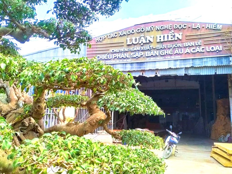 Trụ sở HTX- Luận Hiền tại thôn Thuận An, xã Thái Hòa, Ba Vì, Hà Nội. Trụ sở HTX- Luận Hiền tại thôn Thuận An, xã Thái Hòa, Ba Vì, Hà Nội.