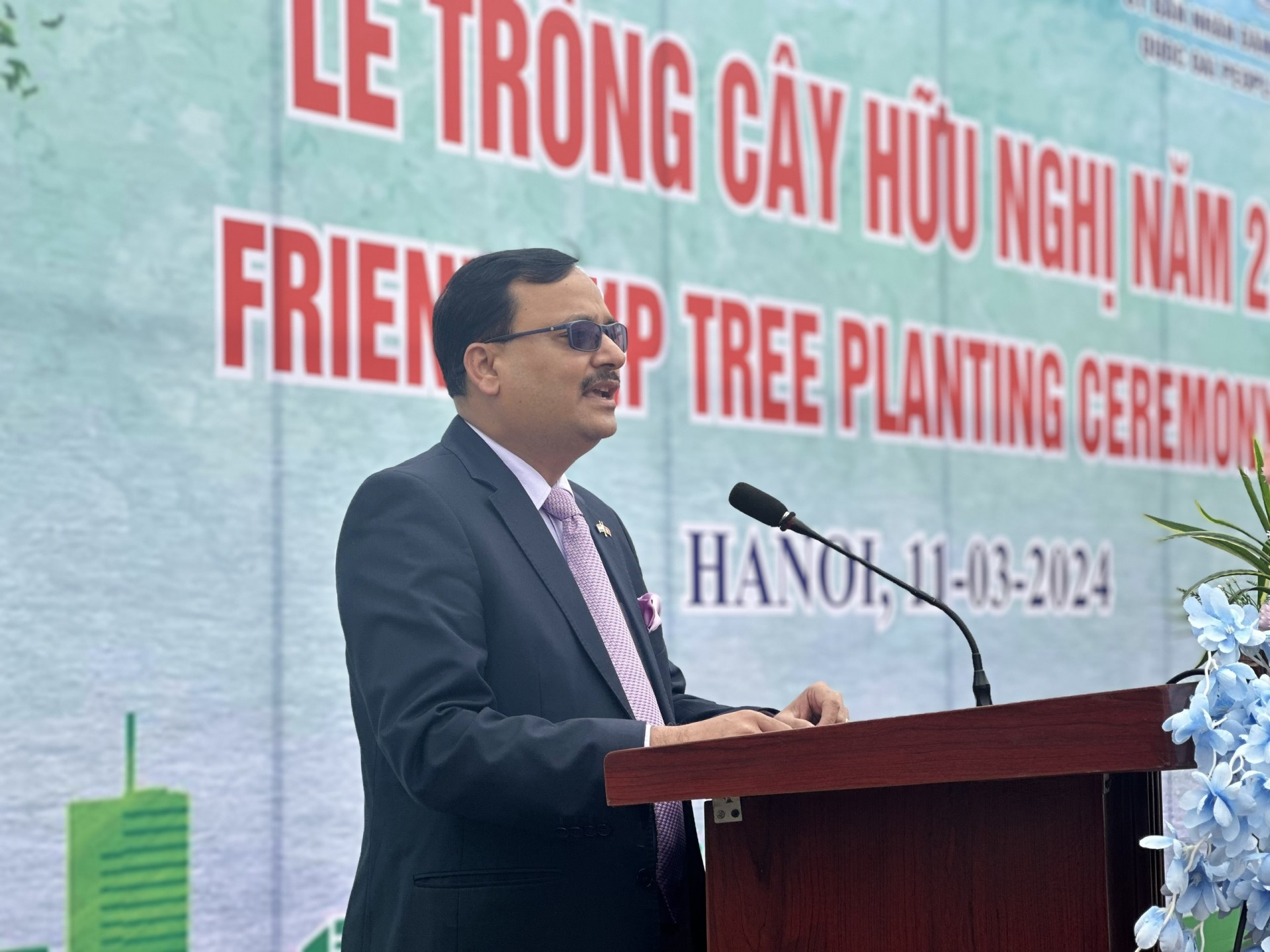 Hội hữu nghị Việt Nam - Ấn Độ TP.Hà Nội tổ chức Lễ trồng cây hữu nghị năm 2024 tại huyện Quốc Oai