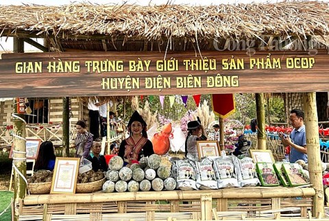 Điện Biên: Trưng bày sản phẩm OCOP tại không gian văn hóa vùng cao