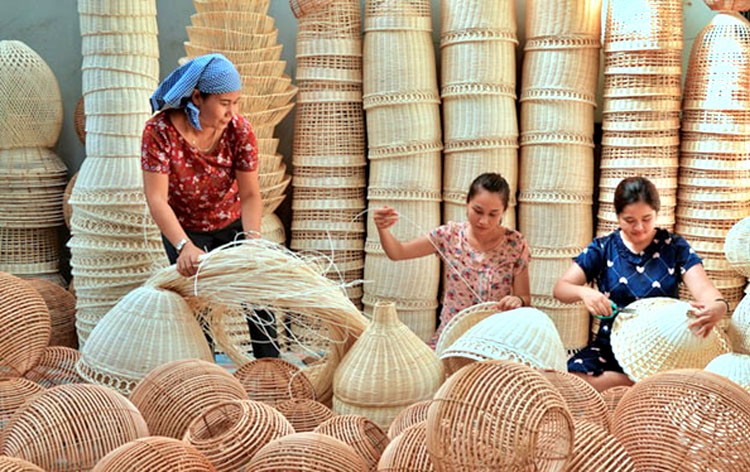 Sản phẩm mây, tre, cói, thảm Việt Nam xuất khẩu sang 59 nước Sản phẩm mây, tre, cói, thảm Việt Nam xuất khẩu sang 59 nước