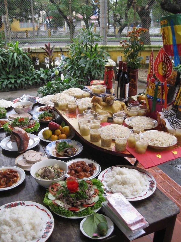 Mâm cúng thổ địa đất đai đầy đủ thể hiện lòng tôn kính của gia chủ đến các vị thần linh