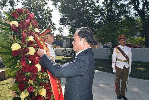pho thu tuong tran luu quang dang hoa tuong niem chu tich ho chi minh