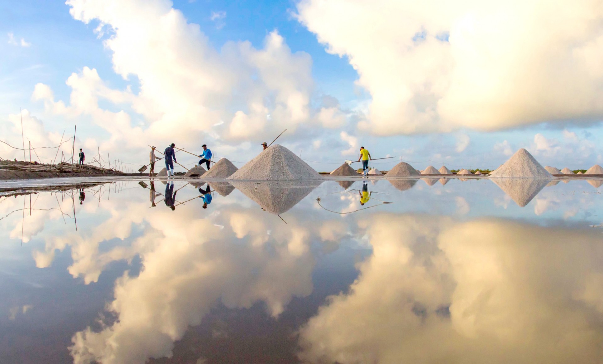 Đồng muối ở Bạc Liêu Đồng muối ở Bạc Liêu