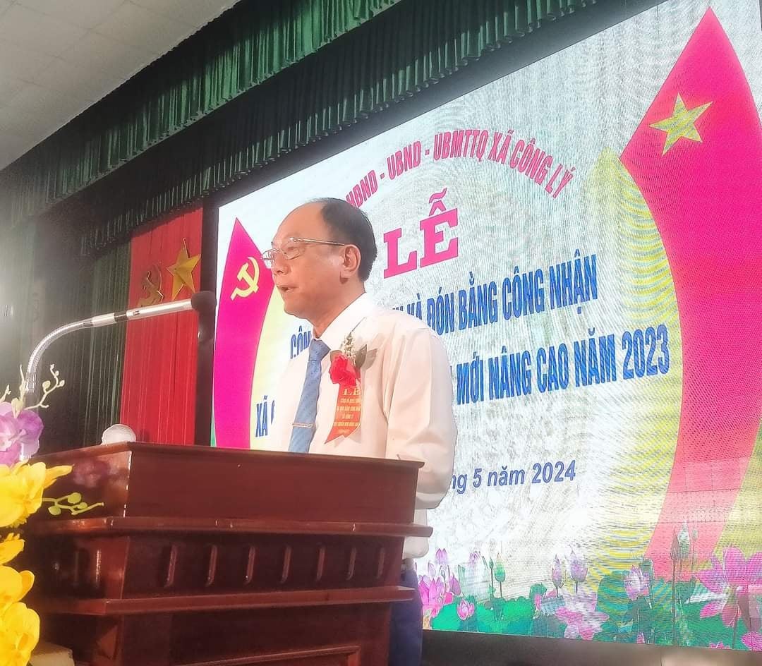 Huyện Lý Nhân (Hà Nam): Xã Công Lý tổ chức Lễ đón nhận Bằng công nhận xã Nông thôn mới nâng cao năm 2023