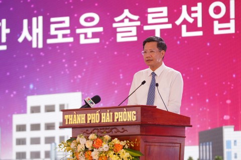khoi cong du an nha may san xuat vat lieu phan huy sinh hoc cong nghe cao dau tien o hai phong