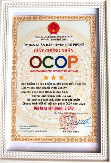 Cà phê phin giấy Thảo My thương hiệu OCOP Cà phê phin giấy Thảo My thương hiệu OCOP