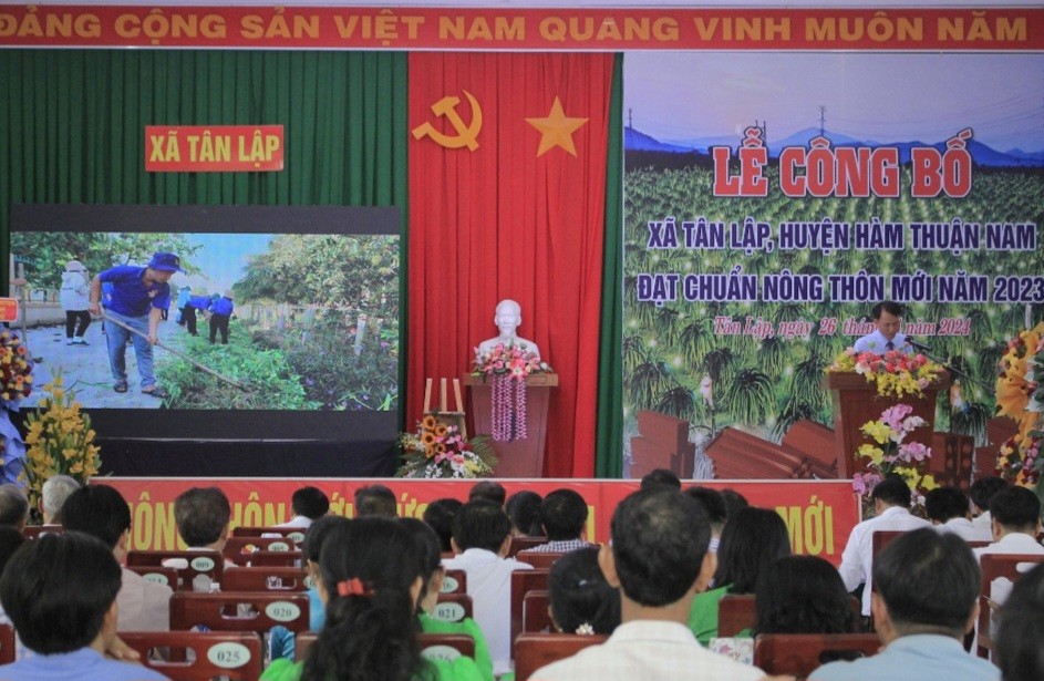 Bình Thuận: Công nhận xã Đông Tiến và Tân Lập đạt chuẩn Nông thôn mới Bình Thuận: Công nhận xã Đông Tiến và Tân Lập đạt chuẩn Nông thôn mới