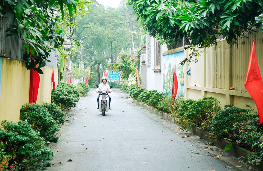 Mô hình “Trồng hoa thay thế cỏ dại, xây dựng tuyến đường xanh - sạch - đẹp” tại xã Cao Phong góp phần làm đẹp cảnh quan nông thôn. Ảnh: Chu Kiều Mô hình “Trồng hoa thay thế cỏ dại, xây dựng tuyến đường xanh - sạch - đẹp” tại xã Cao Phong góp phần làm đẹp cảnh quan nông thôn. Ảnh: Chu Kiều