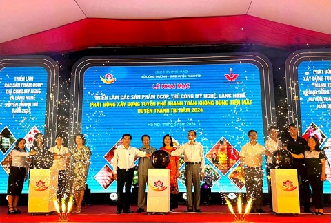 Thanh trì (Hà Nội): Triển lãm sản phẩm OCOP, thủ công mỹ nghệ làng nghề