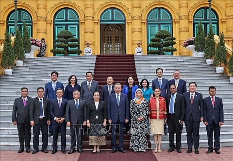 Chủ tịch nước Tô Lâm tiếp Đại sứ các nước ASEAN và Timor-Leste
