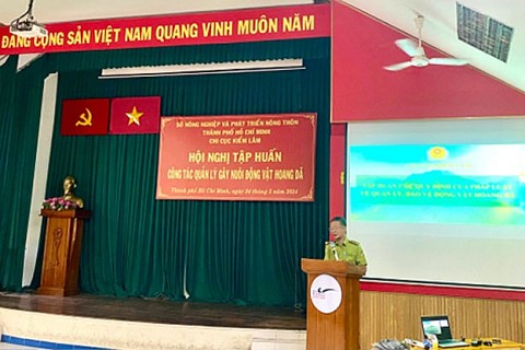 Thành phố Hồ Chí Minh: Tập huấn, phổ biến văn bản quy phạm pháp luật liên quan đến hoạt động quản lý, gây nuôi động vật hoang dã