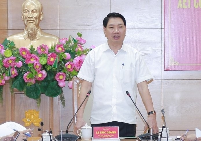 Phó Chủ tịch UBND tỉnh Vĩnh Phúc Lê Đức Giang chủ trì hội nghị