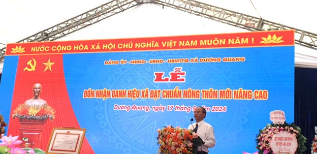 Ông Nguyễn Tiến Việt - Phó Bí thư Thường trực huyện ủy Gia Lâm phát biểu chỉ đạo tại buổi lễ. Ông Nguyễn Tiến Việt - Phó Bí thư Thường trực huyện ủy Gia Lâm phát biểu chỉ đạo tại buổi lễ.
