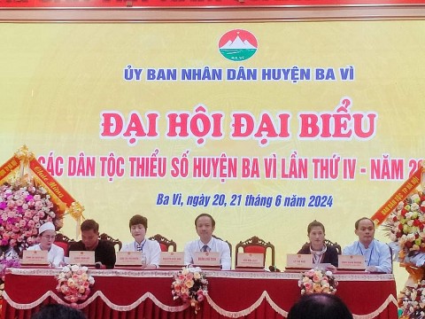 Huyện Ba Vì (Hà Nội): Đại hội Đại biểu các dân tộc thiểu số huyện Ba Vì lần thứ IV- Năm 2024.