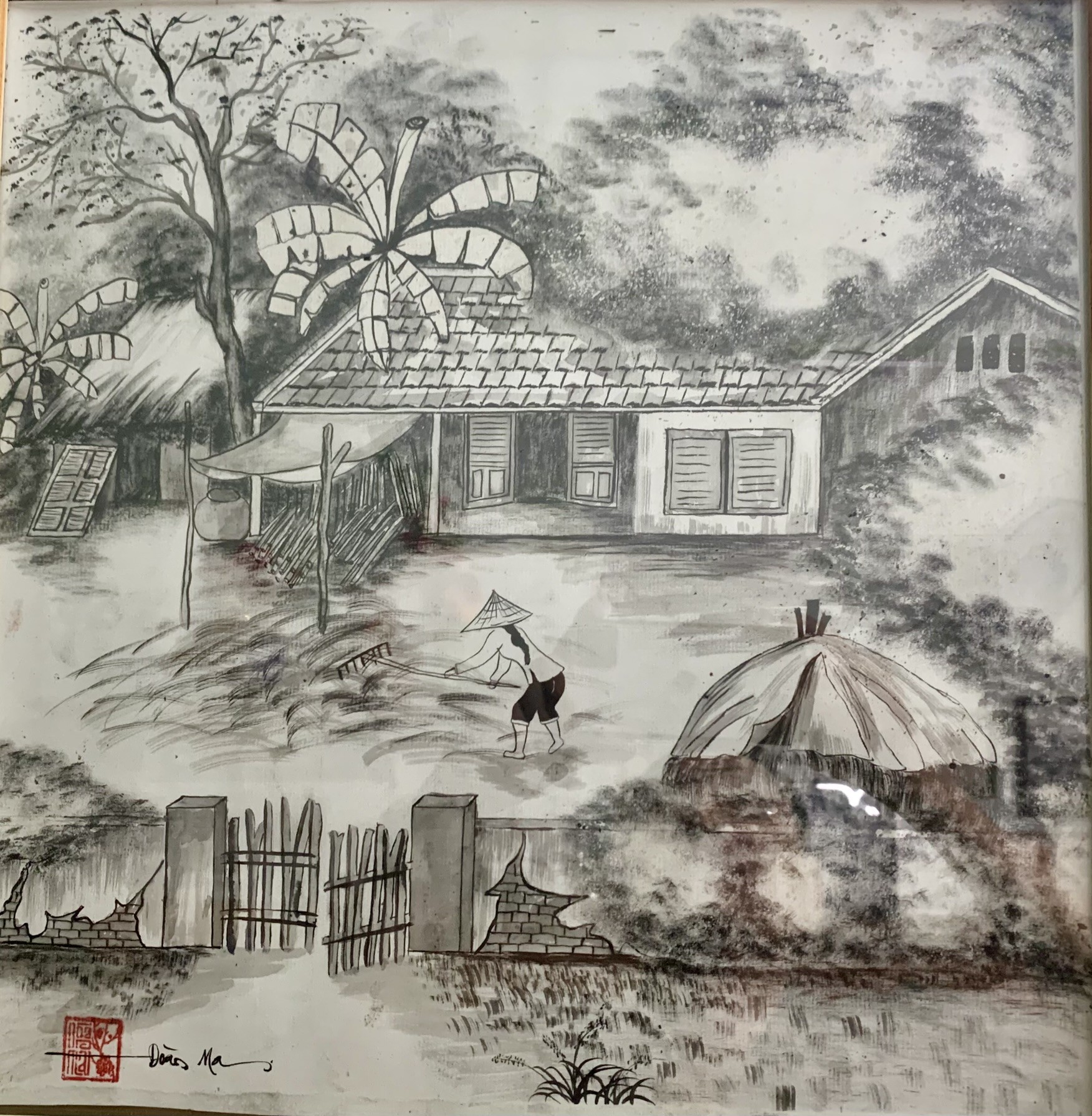 Cô giáo Mầm non ở vùng quê nghèo đam mê Thư pháp  Cô giáo Mầm non ở vùng quê nghèo đam mê Thư pháp