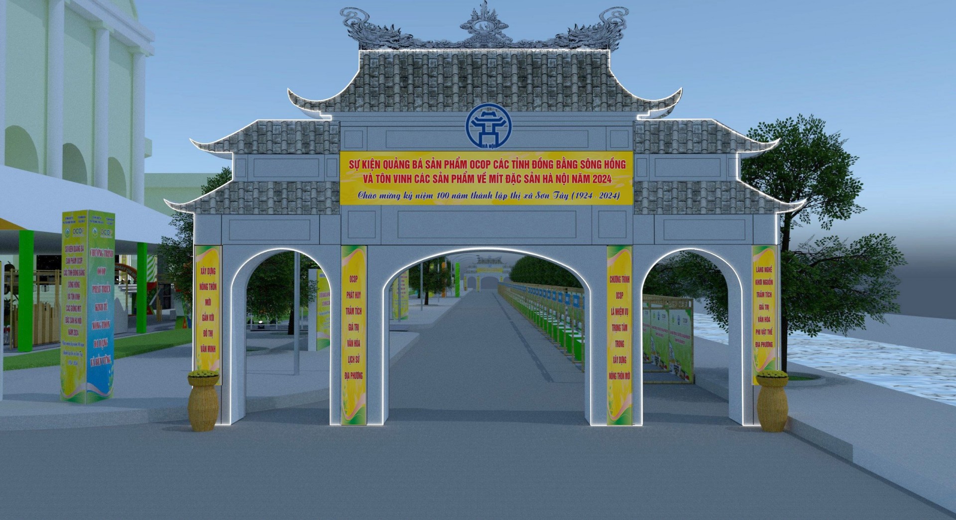 Phối cảnh sự kiện.