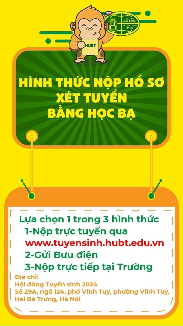 Trường Đại học Kinh doanh và Công nghệ Hà Nội tuyển sinh năm 2024 Trường Đại học Kinh doanh và Công nghệ Hà Nội tuyển sinh năm 2024