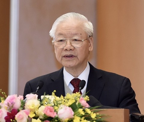 toan van phat bieu cua tong bi thu nguyen phu trong gui hoi nghi quan uy trung uong