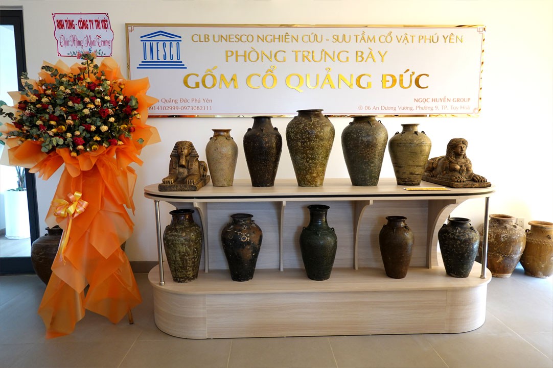 Phòng trưng bày gốm cổ Quảng Đức tại số 6 đường An Dương Vương, phường 9, thành phố Tuy Hòa. Phòng trưng bày gốm cổ Quảng Đức tại số 6 đường An Dương Vương, phường 9, thành phố Tuy Hòa.