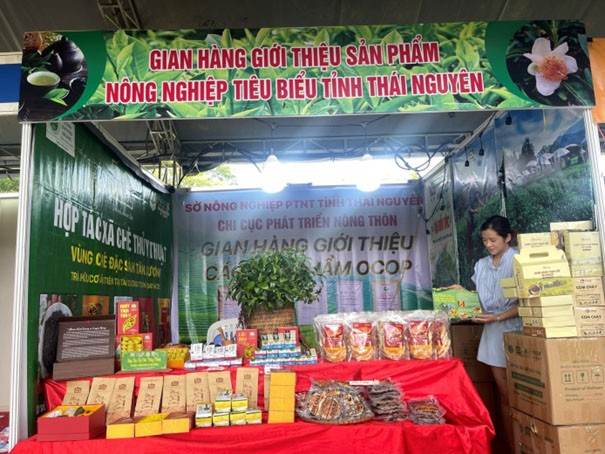 Gian hàng của Chi cục Phát triển nông thôn  tỉnh Thái Nguyên.