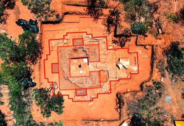 Bình Định Phế tích tháp Đại Hữu khai quật khảo cổ đợt 2 phát hiện 156 hiện vật đá