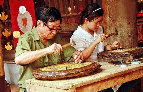 lang nghe cham bac dong xam co gan 600 nam