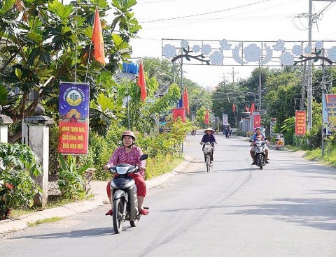Bến Tre: Xã Lộc Thuận đạt chuẩn nông thôn mới kiểu mẫu