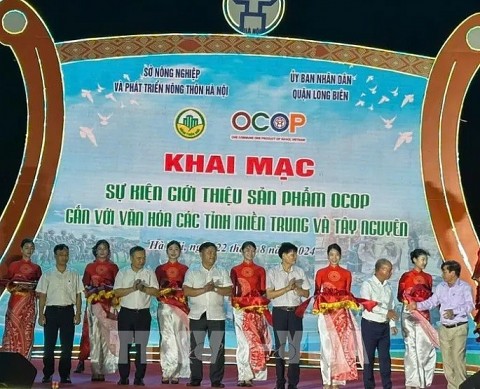 Khai mạc sự kiện giới thiệu sản phẩm OCOP gắn với văn hóa các tỉnh miền Trung và Tây Nguyên