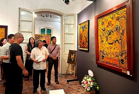 trien lam mach di san ton vinh nghe thuat son mai truyen thong