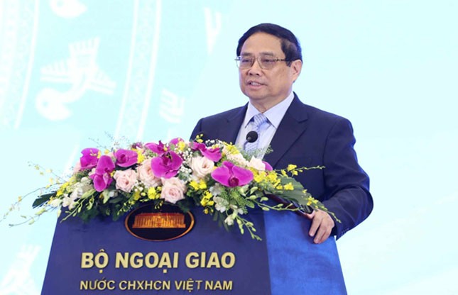 Thủ tướng Phạm Minh Chính phát biểu chỉ đạo hội nghị sáng 22-8. Thủ tướng Phạm Minh Chính phát biểu chỉ đạo hội nghị sáng 22-8.