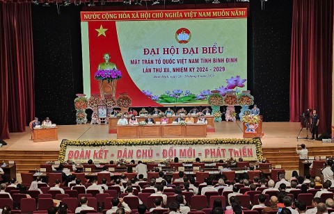 Bà Nguyễn Thị Phong Vũ tái cử chức Chủ tịch Ủy ban MTTQ Việt Nam tỉnh Bình Định