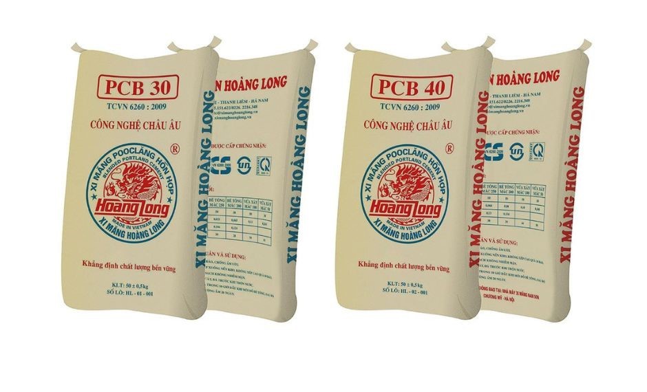 Hai sản phẩm Xi măng Hoàng Long PCB 30 và Hoàng Long PCB 40 đã được chứng nhận đạt tiêu chuẩn ISO 9001-2015, ISO 14000 của trung tâm kiểm định Quacert và rất nhiều giải thưởng khác.