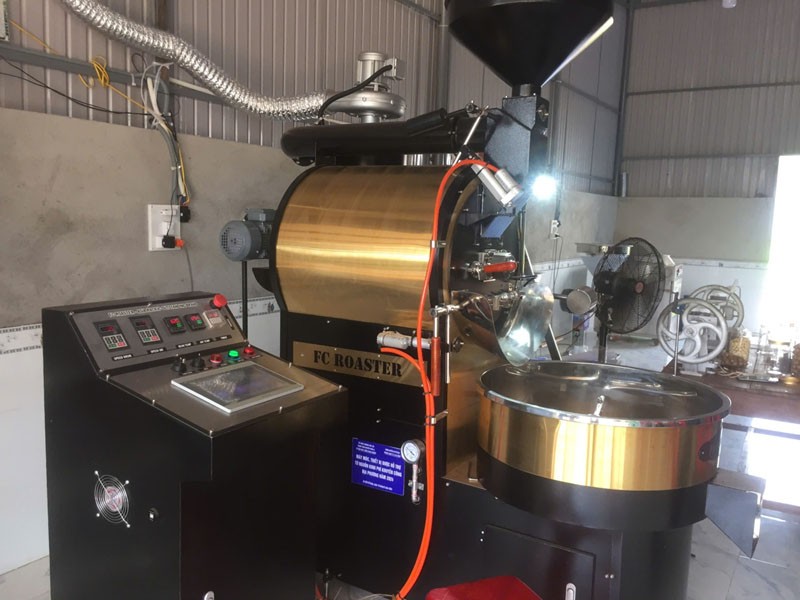 Máy rang cà phê được hỗ trợ từ nguồn kinh phí khuyến công năm 2024 Máy rang cà phê được hỗ trợ từ nguồn kinh phí khuyến công năm 2024