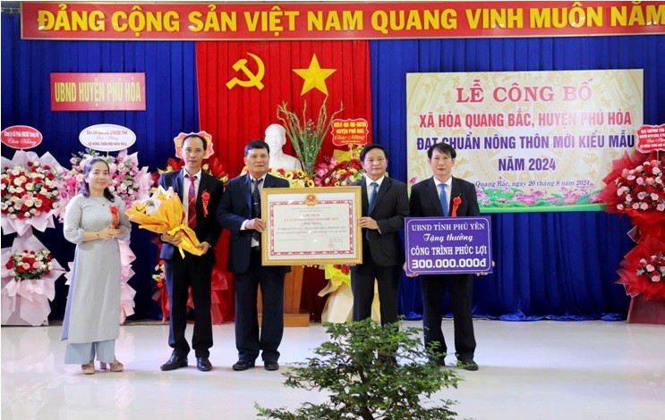 Phú Yên: Xã Hòa Quang Bắc được công nhận đạt chuẩn NTM kiểu mẫu Phú Yên: Xã Hòa Quang Bắc được công nhận đạt chuẩn NTM kiểu mẫu