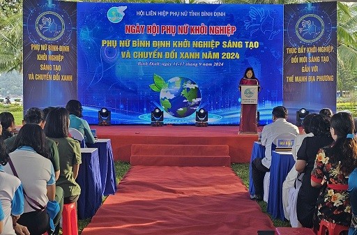 Phụ nữ Bình Định khởi nghiệp sáng tạo và chuyển đổi xanh Phụ nữ Bình Định khởi nghiệp sáng tạo và chuyển đổi xanh