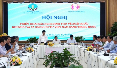 Hội nghị triển khai các Nghị định thư về xuất khẩu khỉ nuôi và cá sấu nuôi từ Việt Nam sang Trung Quốc diễn ra tại Đồng Tháp