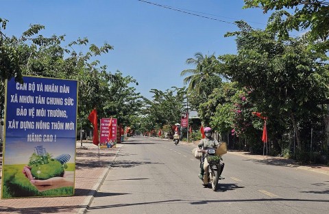 Xã Nhơn Tân đạt chuẩn nông thôn mới nâng cao