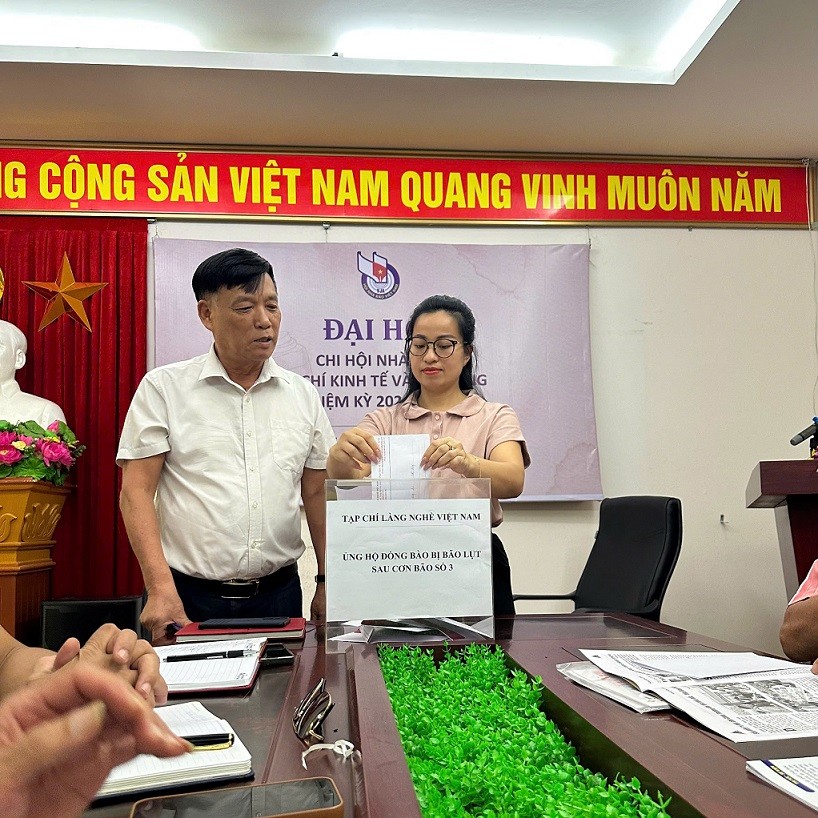 Tạp chí Làng nghề Việt Nam ủng hộ đồng bào bị thiệt hại do bão số 3 Tạp chí Làng nghề Việt Nam ủng hộ đồng bào bị thiệt hại do bão số 3