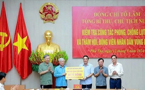 phan bo 1035 ty dong cho cac tinh thanh khac phuc hau qua bao lu